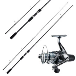 Shimano Rolle Sienna & Shimano Rute 2,70m 50-100g Combo Hechtangeln Angelset